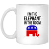 ODDITEES Republican Political Mug Im The Elephant In The Room Coffee Cup 11oz White XP8434