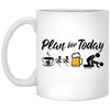 Funny Rower Mug Adult Humor Plan For Today Beer Rowing Coffee Cup 11oz White XP8434