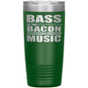 Funny Bacon Tumbler Bass is The Bacon of Music 20oz Stainless Steel Tumbler