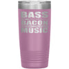 Funny Bacon Tumbler Bass is The Bacon of Music 20oz Stainless Steel Tumbler