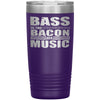 Funny Bacon Tumbler Bass is The Bacon of Music 20oz Stainless Steel Tumbler
