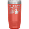 Funny Dog Tumbler I Dont Care Who Dies In A Movie Laser Etched 20oz Stainless Steel Tumbler