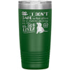 Funny Dog Tumbler I Dont Care Who Dies In A Movie Laser Etched 20oz Stainless Steel Tumbler