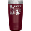 Funny Dog Tumbler I Dont Care Who Dies In A Movie Laser Etched 20oz Stainless Steel Tumbler