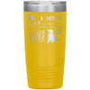 Funny Dog Tumbler I Dont Care Who Dies In A Movie Laser Etched 20oz Stainless Steel Tumbler