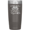 Funny Pirate Tumbler Instant Pirate Just Add Rum Laser Etched 20oz Stainless Steel Tumbler