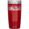 Golf Tumbler I'd Rather Be Golfing Laser Etched 20oz Stainless Steel Tumbler