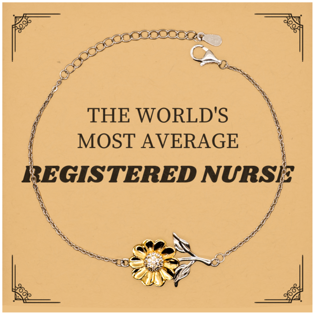 Registered Nurse Sunflower Bracelet - Confidence and Inspiration for Nursing Professionals, Ideal Gift for Graduation, Birthday, and Holidays