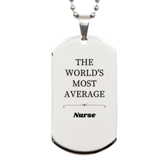 Engraved Silver Nurse Dog Tag - Perfect Gift for Nursing Graduates with Confidence and Inspiration for Christmas, Birthday, and Holidays