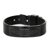 Black Shark Mesh Bracelet for Bonus Sister - Inspirational Gift for Her Birthday - Never forget how much I love you as you grow up, always believe in yourself and shine, my precious Bonus Sister