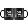 50th Birthday Golf Mug 50 Today Lets Par-Teeee 11oz Black Coffee Mugs