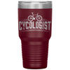 Cycling Biker Tumbler Cycologist Laser Etched 30oz Stainless Steel