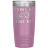 Funny Firefighter Travel Mug Where My Hose At Laser Etched 20oz Stainless Steel Tumbler