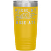 Funny Firefighter Travel Mug Where My Hose At Laser Etched 20oz Stainless Steel Tumbler