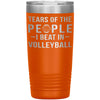 Funny Volleyball Tumbler Tears Of The People I Beat In Volleyball Laser Etched 20oz Stainless Steel