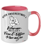 Front-Office Manager Mug Never Underestimate A Woman Who Is Also A Front-Office Manager Coffee Cup Two Tone Pink 11oz