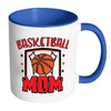 Basketball Mom Mug White 11oz Accent Coffee Mugs