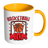 Basketball Mom Mug White 11oz Accent Coffee Mugs