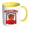 Basketball Mom Mug White 11oz Accent Coffee Mugs