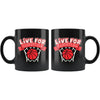 Basketball Mug Live For Basketball 11oz Black Coffee Mugs