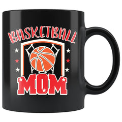 Basketball Mug Basketball Mom 11oz Black Coffee Mugs