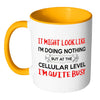 Biology Mug It May Look Like Im Doing Nothing But White 11oz Accent Coffee Mugs