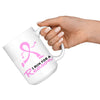 Breast Cancer Awareness Mug I Run For A Reason 15oz White Coffee Mugs