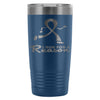 Breast Cancer Awareness Travel Mug I Run For A 20oz Stainless Steel Tumbler