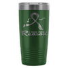 Breast Cancer Awareness Travel Mug I Run For A 20oz Stainless Steel Tumbler