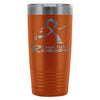 Breast Cancer Awareness Travel Mug I Run For A 20oz Stainless Steel Tumbler