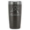 Breast Cancer Awareness Travel Mug I Run For A 20oz Stainless Steel Tumbler