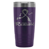 Breast Cancer Awareness Travel Mug I Run For A 20oz Stainless Steel Tumbler