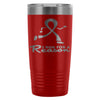 Breast Cancer Awareness Travel Mug I Run For A 20oz Stainless Steel Tumbler