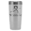Breast Cancer Awareness Travel Mug I Run For A 20oz Stainless Steel Tumbler