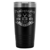 Camera Travel Mug Photography Is My Therapy 20oz Stainless Steel Tumbler