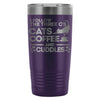 Cat Travel Mug I Follow The Three C's Cats Coffee 20oz Stainless Steel Tumbler
