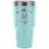 Cycling Biking Travel Mug Burn Fat Not Fuel 30 oz Stainless Steel Tumbler