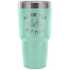 Cycling Biking Travel Mug Burn Fat Not Fuel 30 oz Stainless Steel Tumbler