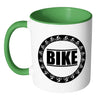 Cycling Mug Bike White 11oz Accent Coffee Mugs