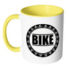 Cycling Mug Bike White 11oz Accent Coffee Mugs