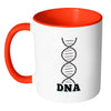 Cycling Mug DNA White 11oz Accent Coffee Mugs