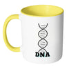 Cycling Mug DNA White 11oz Accent Coffee Mugs