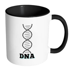 Cycling Mug DNA White 11oz Accent Coffee Mugs