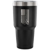 Cycling Travel Mug Biking US Flag 30 oz Stainless Steel Tumbler