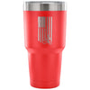 Cycling Travel Mug Biking US Flag 30 oz Stainless Steel Tumbler
