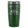 Drummer Insulated Travel Mug Music Is My Life 20oz Stainless Steel Tumbler