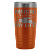 Drummer Insulated Travel Mug Music Is My Life 20oz Stainless Steel Tumbler