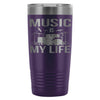 Drummer Insulated Travel Mug Music Is My Life 20oz Stainless Steel Tumbler