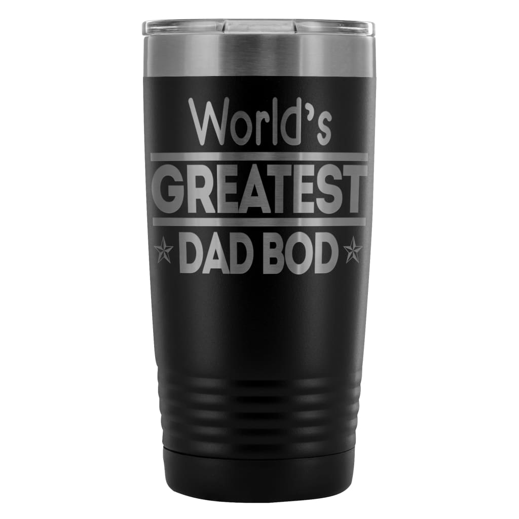 Fathers Travel Mug Worlds Greatest Dad Bod 20oz Stainless Steel Tumbler