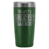 Fathers Travel Mug Worlds Greatest Dad Bod 20oz Stainless Steel Tumbler